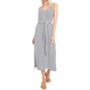 Vineyard Vines Black and White Striped Maxi Dress